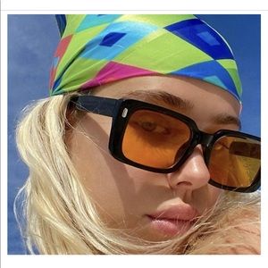 Indy Sunglasses- Rockaway Black/ Amber